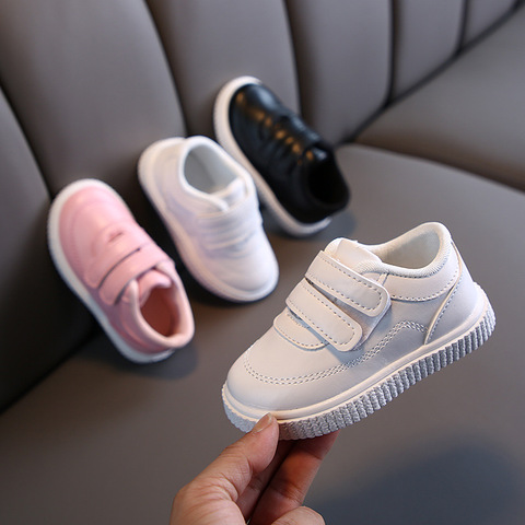 Nouvelle Mode Haute Qualité Garçons Bambin Blanc Baskets Enfants Chaussures Plates Décontracté Bébé Enfants Bébé Fille Chaussures Enfant En Bas Âge Chaussures de Course ► Photo 1/6