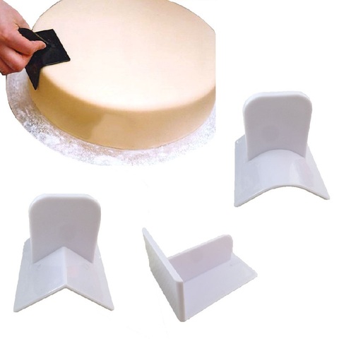 Ustensile de cuisine en plastique à Angle droit, ustensile de cuisine en plastique, Fondant sucre artisanal, finition de décoration, ustensiles de cuisson de couleur unie ► Photo 1/6