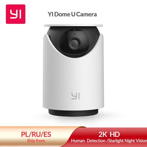 YI Dome U Security 2K caméra d'intérieur Pan & Tilt IP avec Wi-Fi, Surveillance vidéo AI humaine et animale, compatibilité avec l'assistant vocal ► Photo 1/6