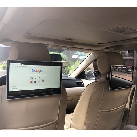 Ecran de voiture, 2 pièces, repose tête avec moniteur tactile de 12.5 pouces, lecteur vidéo DVD, Android 8.1, avec télécommande de jeu, port HDMI, IR, AV, FM, USB, 1 go/16 go, RAM ► Photo 1/1