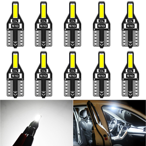 Éclairage intérieur de voiture pour Peugeot LED, 10 pièces pour voiture T10 W5W 194, 168 lampe à Led, Auto 307 206, 207, 306, 308, 406, 508, 307, 406, 3008, 2008 ► Photo 1/6