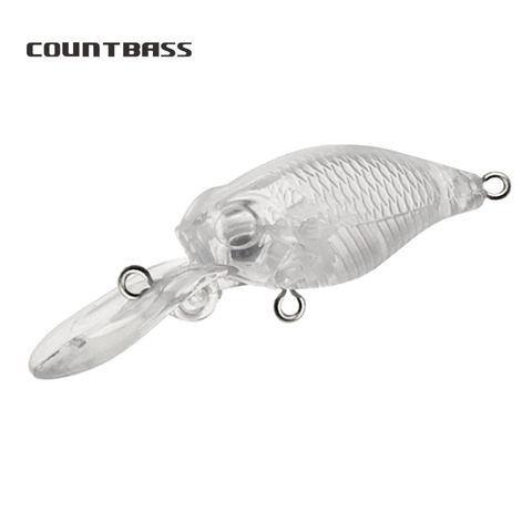 10 pcs Blanc Leurre organes 38mm, Non Peint De Pêche Appât, Crankbaits, Wobblers, Poissons D'eau Douce Leurres, envoi gratuit ► Photo 1/5