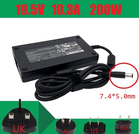 Adaptateur d'alimentation, chargeur d'ordinateur portable pour HP EliteBook 8760w 8770w ZBook 15 ZBook 17 200 Watt 19.5V 10.3A 7.4x5.0MM, nouveau ► Photo 1/2