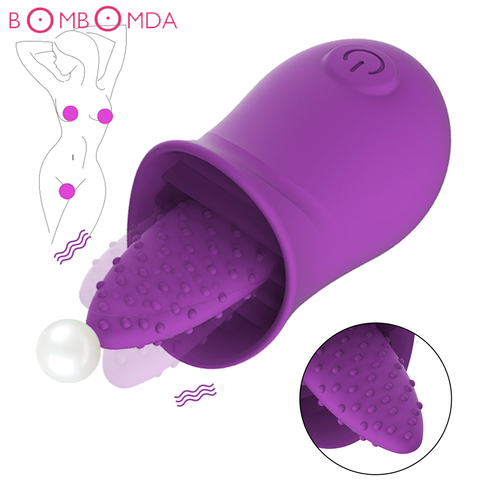 Sucer la langue vibrateur Clitoris mamelon ventouse pour les femmes gode Clitoris stimulateur Oral chatte léchage Sex Toy pour les femmes Couple adulte ► Photo 1/6