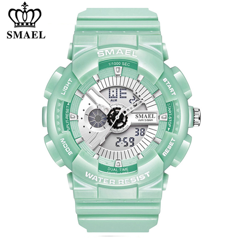 SMAEL marque mode femmes montre numérique Sport étanche multifonction montre-bracelet dames montres femme horloge relogio feminino ► Photo 1/6