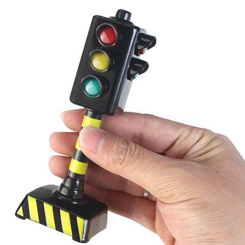 Enfants Mini panneaux de signalisation lumière vitesse caméra modèle jouet avec musique LED éducation enfant jouet amusant Simulation trafic règle cognition jouet ► Photo 1/6