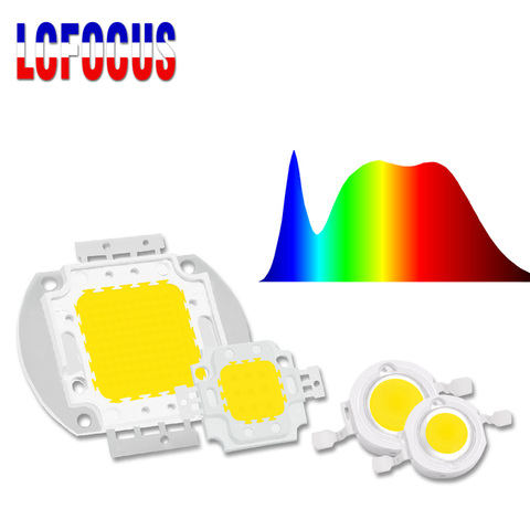 Puce lumineuse de croissance LED COB, 1/3/5/10/20/30/50/100W, spectre complet 400-840nm, pour culture intérieure de plantes, légumes, fleurs, semis ► Photo 1/6