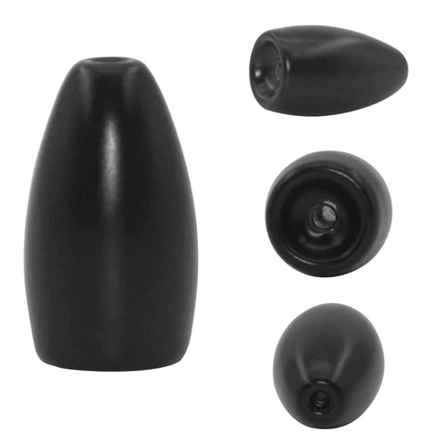 15 Pcs/lot noir pur tungstène plombs balle coulée plombs poids de pêche tungstène gabarits accessoires de plates-formes de pêche ► Photo 1/6