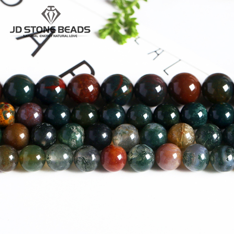 Perles en Agate indienne Matte, pierres naturelles, pour la fabrication de bracelets, Onyx indien à facettes, offre spéciale, livraison gratuite ► Photo 1/6