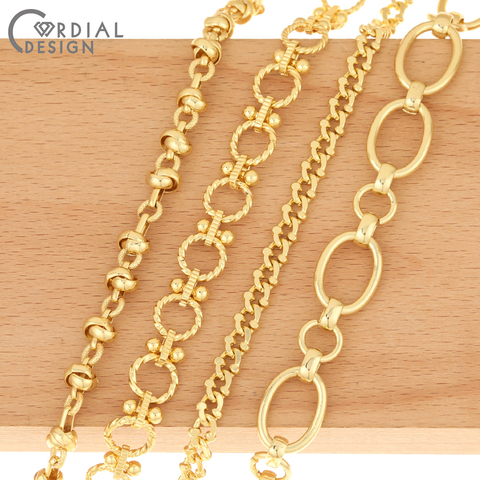 Cordial Design – chaîne en cuivre, composants de bijoux, fait à la main, chaînes de collier DIY, accessoires de bijoux, chaînes pour Bracelets ► Photo 1/6
