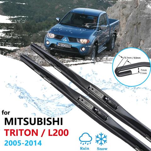 Essuie-glace de pare-brise pour Mitsubishi L200, accessoires de voiture, autocollants, 2005 ~ 2014 ► Photo 1/6