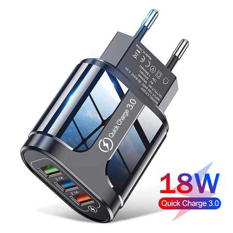 Chargeur rapide USB Charge rapide 3.0 4.0 chargeur universel de téléphone portable mural pour iPhone 12 Huawei Samsung chargeur de tablettes ► Photo 1/6