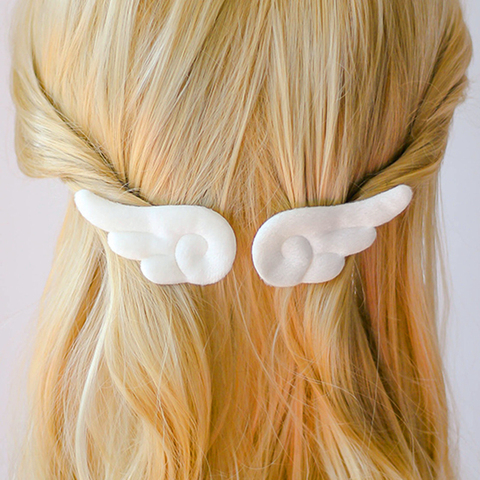 Ensemble d'accessoires pour cheveux filles | Ailes d'ange Anime, épingles à cheveux, Barrettes de cheveux, mignon et en peluche, design de dessin animé, coiffe,serre tete femme barette cheveux femme bebe fille barrette ► Photo 1/6