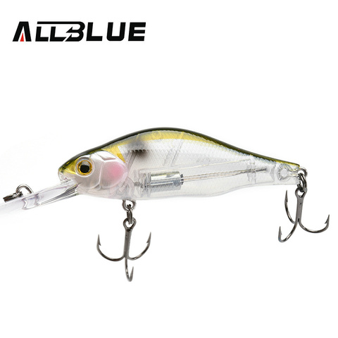 ALLBLUE – leurre de pêche professionnel HUNCH 70SP DR, avec Wobbler en suspension, profondeur de 1.5 à 2m, appât artificiel idéal pour le bar ou le brochet, 70mm, 10g ► Photo 1/6