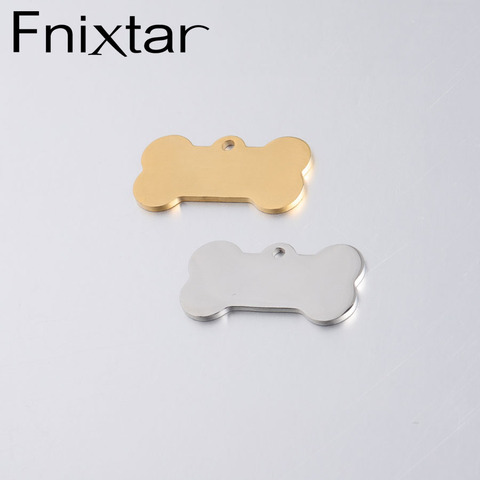 Fnixtar-pendentif pour chien, plaque d'identification de chien, miroir 16x31mm, pendentif, 20 pièces/lot ► Photo 1/6