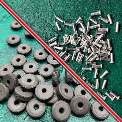 10 pièces 11*2.3mm silex roue en acier et 10 pièces 7.23*2.26mm Rivet pour ZP kérosène essence briquet universel réparation remplacement accessoire ► Photo 1/6