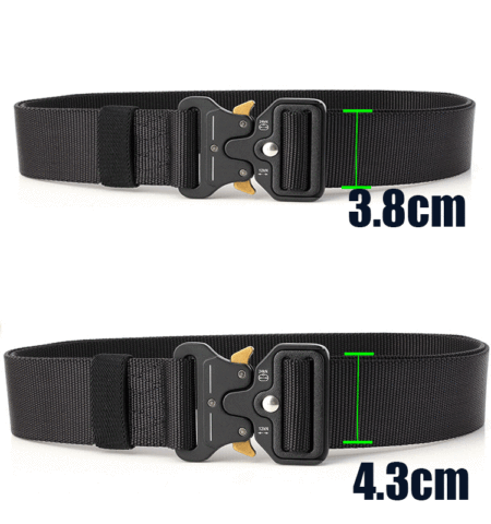 Ceinture tactique Nylon militaire armée ceinture extérieure métal boucle Police résistant formation chasse ceinture 125/135CM 3.8/4.3cm de large ► Photo 1/6