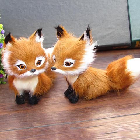 Jouet en peluche renard/hibou, 1 pièce, Simulation d'animaux, poupée photographie pour enfants, cadeau d'anniversaire, nouveauté ► Photo 1/6