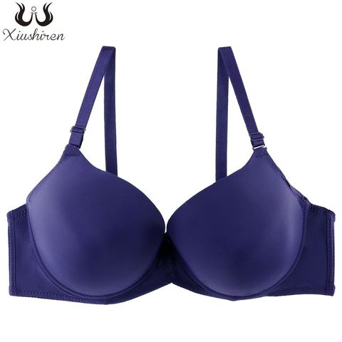 Xiushiren Plus tasse Push Up sans couture soutien-gorge réglable Sexy soutien-gorge Femme brassière solide femmes sous-vêtements grande taille 95E-120F ► Photo 1/6