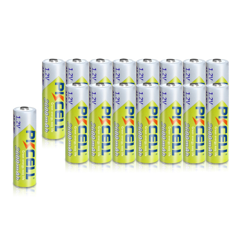 16 pièces PKCELL AA batterie 1.2v 2300-2600mah nimh batterie rechargeable AA batteries pour lampe de poche jouets à distance ► Photo 1/5