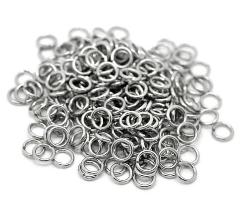 DoreenBeads – anneaux de saut ouverts en acier inoxydable 500, 304 pièces, couleur argent, résultats multi-tailles pour bricolage, fabrication de bijoux à la main ► Photo 1/1