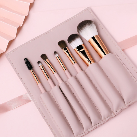 7/8 pièces maquillage pinceaux ensemble cosmétiques outil brosse pour ombre à paupières pinceaux fond de teint Beautty pour maquillage poudre mélange correcteur ► Photo 1/6