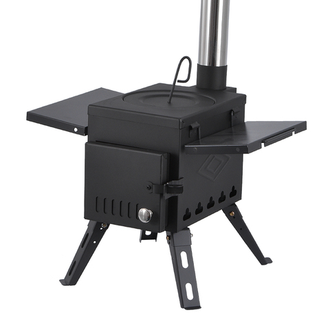 Fourneau multifonction Portable pour pique-nique, en acier au carbone, pour barbecue, pliable pour l'extérieur, pour cuisine, taille S ► Photo 1/6