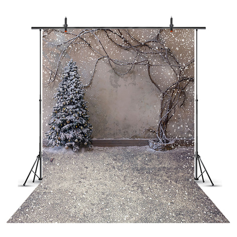 Neige Portrait toile de fond pour la photographie flocon de neige fond pour photophore studio arbre de noël Photocall fondos hiver ► Photo 1/6