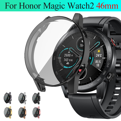 360 couverture complète souple boîtier de montre en TPU pour Honor Magic montre 2 46mm Ultra mince coque de protection écran protecteur montre accessoires ► Photo 1/6