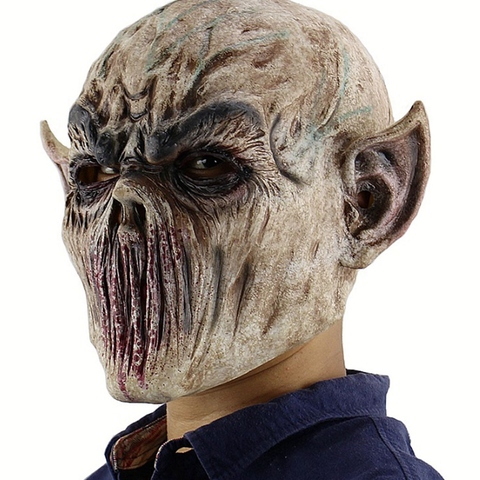 Masque d'horreur sanglant pour Halloween, pour adultes, masque de Zombie, en Latex, Costume de fête, complet, Cosplay, accessoires de mascarade ► Photo 1/6