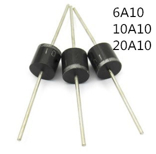 10 pièces 10A10 10.0 AMPÈRES REDRESSEURS DE SILICIUM Redresseur Diode 10A 1000V R-6 6A10 6A 20A10 20A ► Photo 1/1