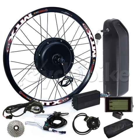 Kit de Conversion pour vélo électrique, moteur 1000W, avec batterie au Lithium 48V, 12,5ah ► Photo 1/5