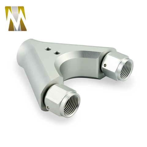 Double pompe à carburant en aluminium, haute Performance, adaptateur pour réservoir en Y, 8AN -10ORB, 044 ► Photo 1/6