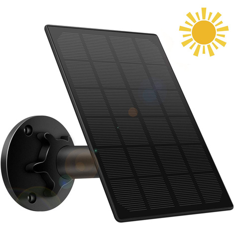 Panneau solaire étanche haute efficacité pour caméra de sécurité, avec câble de charge de 3m/10 pieds, pour Mini caméra dôme CCTV IP, etc. ► Photo 1/6