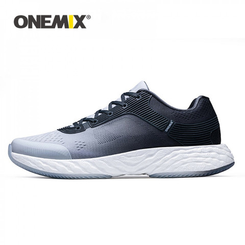 ONEMIX chaussures de course décontractées pour hommes respirant maille extérieur doux Trekking Tennis chaussures Marathon Sport chaussures marche baskets ► Photo 1/6