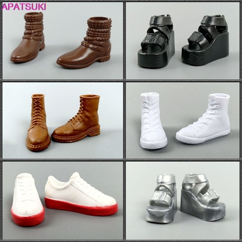 Chaussures à talons compensés pour poupée Barbie, sandales d'été, baskets pour poupée Blythe, accessoires, jouets pour enfants, cadeau à faire soi-même, 1/6 ► Photo 1/6