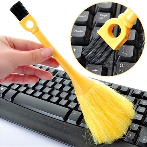 Mini dépoussiéreur pour clavier d'ordinateur, brosse à dépoussiérer, Mini plumeau, produit de nettoyage, fourniture pour le nettoyage de la maison et du bureau ► Photo 1/6