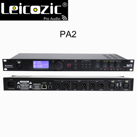 Leicozic – système de gestion de haut-parleur complet PA2, 2 en 6 sorties, processeur numérique DSP, équipement de son de scène professionnel ► Photo 1/6