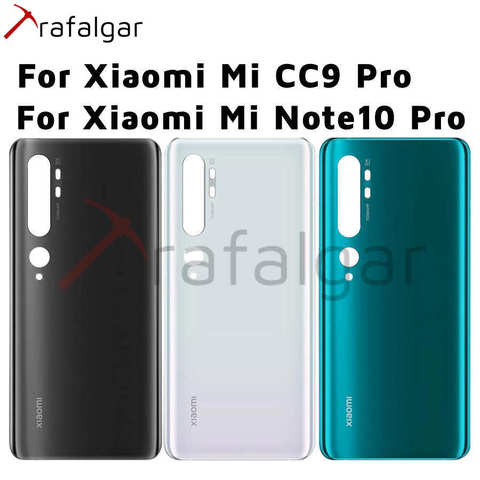 Pour Xiaomi Mi Note 10 Pro couvercle de batterie arrière porte CC9 Pro panneau de verre arrière boîtier pour Xiaomi Mi Note 10 Pro couverture arrière ► Photo 1/6