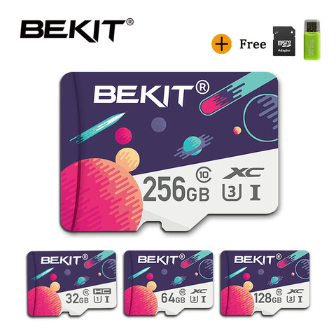 Bekit – carte micro sd, 16 go/32 go/64 go/128 go/256 go/go, SDXC, SDHC, classe 10, lecteur Flash pour smartphone et appareil photo ► Photo 1/6