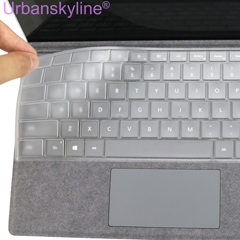 Couverture de clavier pour Surface Pro 7 6 5 4 3 2 X pour Microsoft livre d'ordinateur portable 1 2 3 RT Film de Silicone Transparent en polyuréthane Transparent ue US 2022 ► Photo 1/6