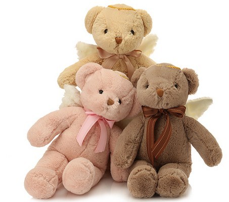 Nouveau ange ours en peluche jouets mignon bébé ours jouets doux en peluche mignon ours en peluche cadeau d'anniversaire pour enfants fille jouets en peluche ► Photo 1/6