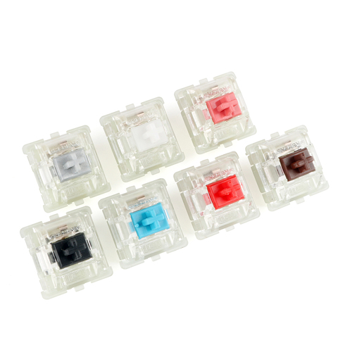 Original Cherry MX interrupteur clavier mécanique 3 broches Transparent RGB argent MX marron bleu interrupteur silencieux rouge Gaming Anne Pro 2 ► Photo 1/6