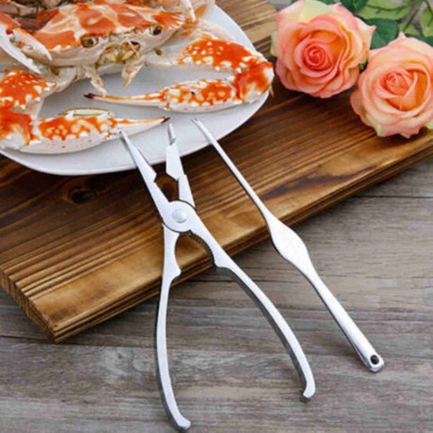 2 pièces/ensemble crabe Cracker Pick Set acier inoxydable pour crabe homard fourchette ustensiles utiles maison cuisine fruits de mer ► Photo 1/6