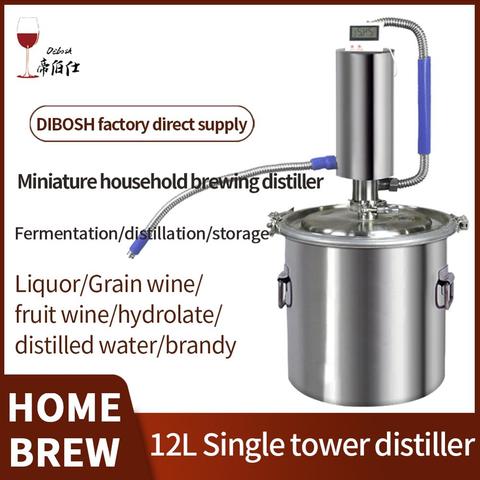Distillateur Miniature de 12l, pour bar familial, vin, brassage, pour faire du whisky, du brandy, de la vodka ► Photo 1/6
