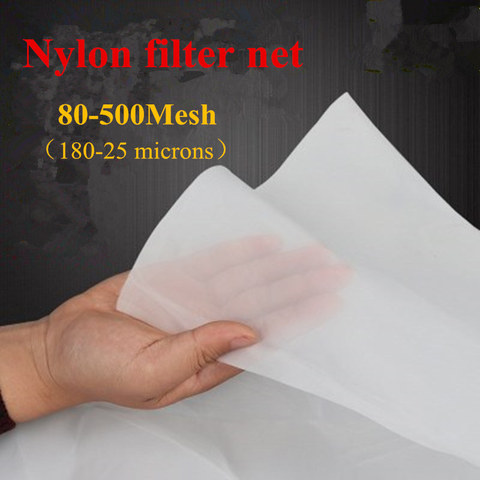 Filet en Nylon filtre 80 100 120 150 160 200 250 260 300 350 400 450 500 maille 180-25 microns en nylon vin filtre à eau peinture encre purifier ► Photo 1/6