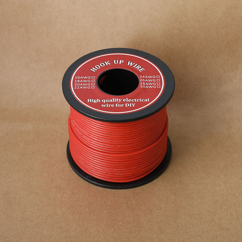 26/24/22/18 awg fil Flexible Silicone fil câble 6 couleur connexion fil électrique ligne de cuivre pour bricolage ► Photo 1/6