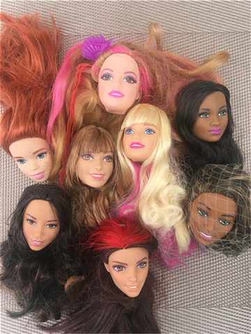 Rare tête de poupée, bon maquillage, 1/6 jouets, partie blanche, noire, brune, peau de princesse, accessoires, bricolage, Dressing, Collection ► Photo 1/6