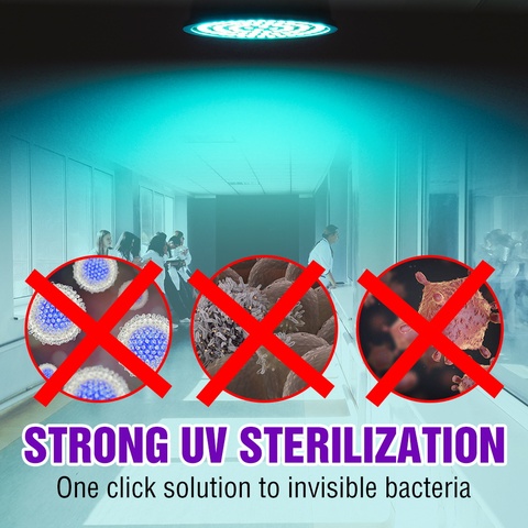 Ampoule germicide E14 LED nm, lampe de désinfection UV GU10 LED UVC, lumière de stérilisation MR16 254, lumière ultraviolette 220V Amuchina B22 ► Photo 1/6