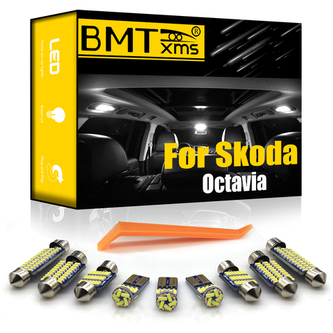 BMTxms-Kit d'éclairage intérieur pour véhicule, pour Skoda Octavia, MK1, MK2, MK3 1 2, Sedan Combi 1996-2022, LED, Canbus, accessoires d'éclairage de voiture ► Photo 1/6